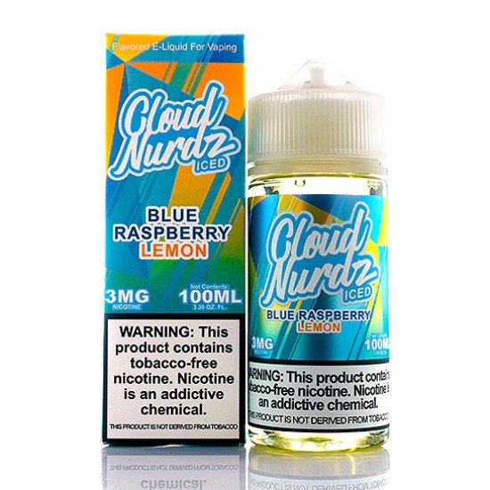 Cloud Nurdz Blue Raspberry Lemon Ice 100 Ml